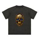 Vintage Washed Raglan Cotton T-Shirt