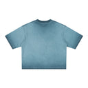 Hyper-Realistic 3D Metallic Skull Tee – Vibrant Chrome Streetwear