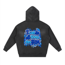 Sunfade Two-way Zipper Boxy Fleece Hoodie