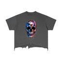 Vintage Wash Boxy Distressed Hem T-Shirt