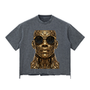 Snow Wash Raw-Hem Boxy T-shirt