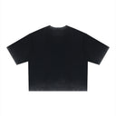 Hyper-Realistic 3D Metallic Skull Tee – Vibrant Chrome Streetwear