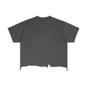 Vintage Wash Boxy Distressed Hem T-Shirt