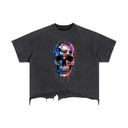 Vintage Wash Boxy Distressed Hem T-Shirt
