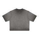 Hyper-Realistic 3D Metallic Skull Tee – Vibrant Chrome Streetwear