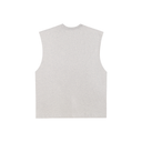 Raw Edge Cotton Tank Top