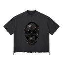 Snow Wash Raw-Hem Boxy T-shirt