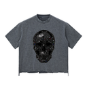 Snow Wash Raw-Hem Boxy T-shirt