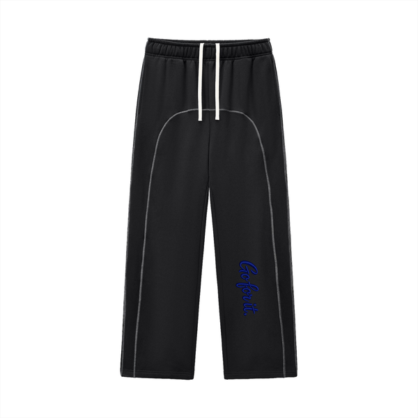 Contrast-Stitched Fleece Sweatpants