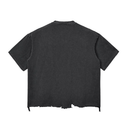 Snow Wash Raw-Hem Boxy T-shirt