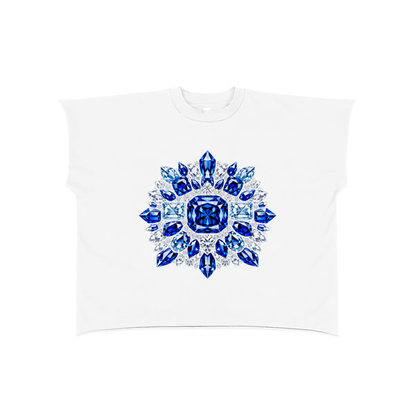 Raw Edge Boxy Non-Shrink T-Shirt