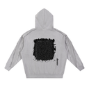 Snow Washed Tape Raw Edge Hoodie