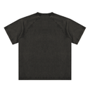 Vintage Washed Raglan Cotton T-Shirt