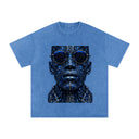 Snow Washed Oversized Cotton T-Shirt