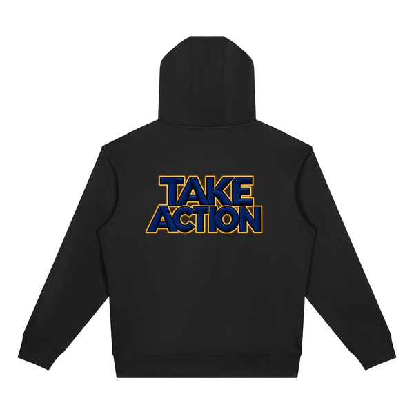 Unisex Drop Shoulder Full Zip Hoodie