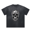 Hand-Frayed Sunfade Paint Splatter T-Shirt