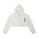 Essential Cropped Zip-Up Hoodie