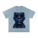 Snow Washed Oversized Cotton T-Shirt