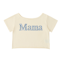 Off-Shoulder Rolled Hem Cotton T-Shirt
