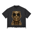 Snow Wash Raw-Hem Boxy T-shirt