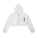 Essential Cropped Zip-Up Hoodie