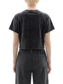 Women's Mineral Wash Raglan Crop T-Shirt
