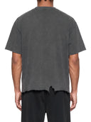 Vintage Wash Boxy Distressed Hem T-Shirt
